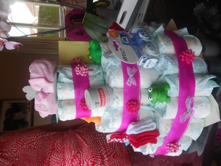 Onze pampertaart vanachter