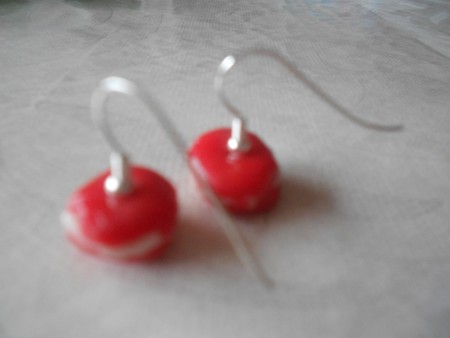 De donuts van Fimo (sorry voor wazige foto)